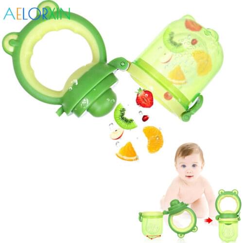 1Pcs Cute Frog Nipples Food Nibbler Baby Pacifiers Nibler Nipple Pacifiers For Baby Fruit Feeder Nipples Baby Bottle Pacifier