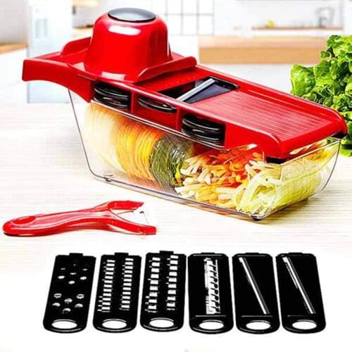 10 In 1 Mandoline Slicer Vegetable Grater Cutter Vegetable Cutter Mandoline Slicer Fruit Potato Peeler Carrot Grater Basket