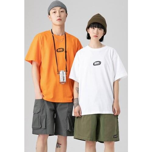 2021 Vintage Popeye Print Tshirt Men Short Sleeve Harajuku Style Plus Size Clothing Summer Couples T Shirts Matching White Ora