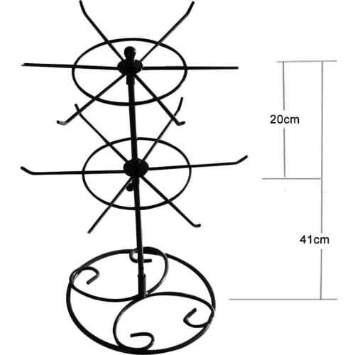50% New Arrival !!! 2-Tier Rotary Jewelry Stand Rack Earrings Necklace Ring Display Organizer Holder