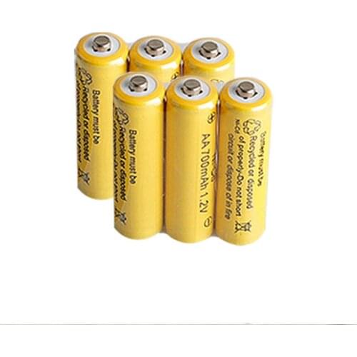 6psc/lot 1.2v 700mah AA remote control toy rechargeable Ni-cd rechargeable battery AA 1.2V 700mAh free shipping