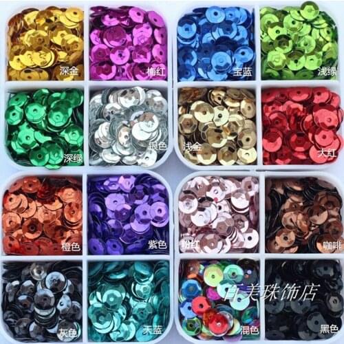 7000PCS 28 optional high quality Sequins&Paillette Sewing/ 6mm Garment Accessories,Clothing accessories,DIY Sequins sewing