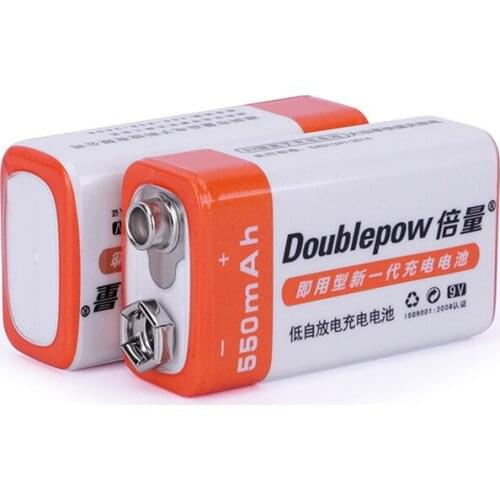 9V 550mAh Rechargeable Battery Li-ion Bateria for Wireless Microphone Multimeter Toy Remote Control Interphone Batteries