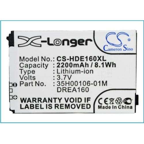 Cameron Sino 2200mAh battery for HTC Dream 100 35H00106-01M 35H00106-02M BA S370 DREA160 for T-MOBILE G1