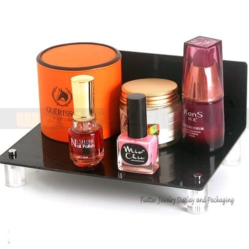 Acrylic Jewelry Display Tray Cosmetic Showing Desktop Pendant Organizer Earring Holder Ring Case Necklace Bracelet Holder