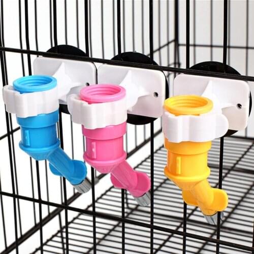 Pet Dog Cat Auto Hanging Water Feeder Bottle Dispenser Drinking Fountain Head Hanging Adjustable Auto Dog Water Bottle Head