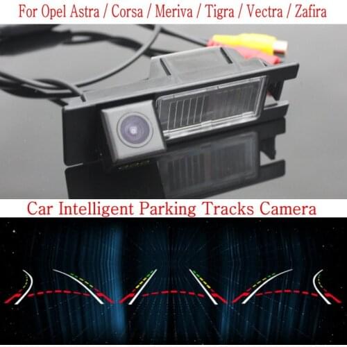 Lyudmila Car Intelligent Parking Tracks Camera FOR Opel Astra Corsa Meriva Tigra Vectra Zafira / Reverse Camera Rear View Camera