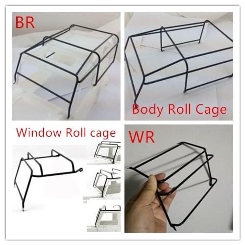 D90 Metal Window & Body Roll cage Protective Frame For 1/10 RC RCW4D Land Rover Defender D90 Hard Body Geland II G2