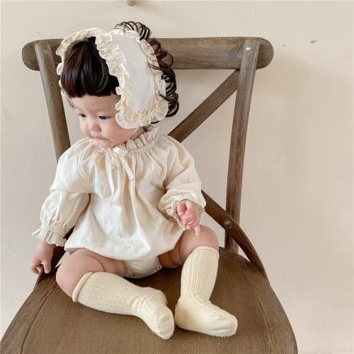 8630 Newborn infant Baby Girl Lovely Lady Broken Flower One-piece Clothes Little Lori Gentle Lace Romper + Headband