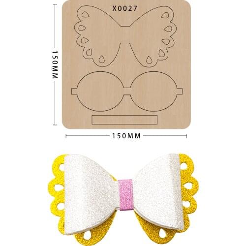 Moulds Bow Wood Die Cut Scrapbookin Diy Handmade Crafts Making Decor Supplies Dies Template