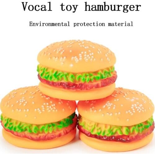 Pets Dog Accessories Dog Toys Pet Simulation Hamburg Chew Vocal Toys Interactive Teeth Grinding Toys Interesting Toys For Dogs