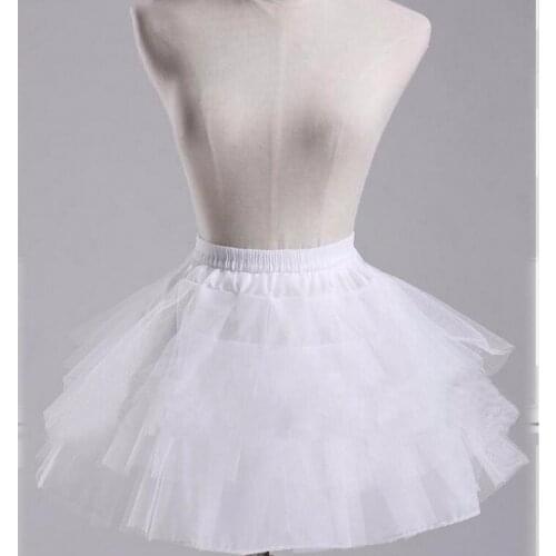 JIERUIZE Wedding Petticoat A-Line 3 Hoops Bridal Crinoline Women Dress Underskirt Wedding Accessories