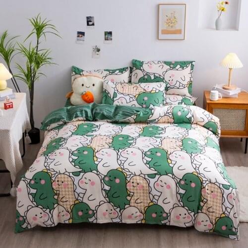 Dinosaur Duvet Cover Set Twin Size Comforter Bedding Sets 100% Polyester Bed Sheet Set Full Queen King Size Designer Bedding
