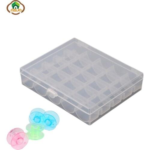 Msjo Storage Boxes Bins Sewing Bobbin Organizer Box 25 Lattice Jewelry Plastic Storage Case Diamond Cosmetic Organizer Holder