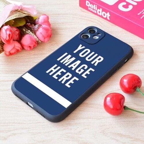 For iPhone Custom Print Soft Matt Apple Case