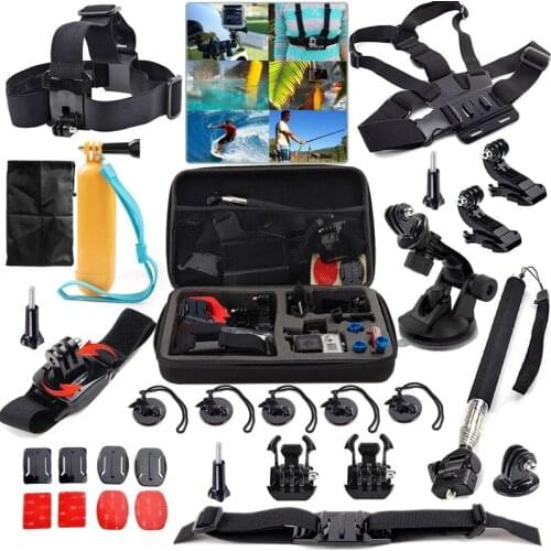Camera Accessories Set 31 In 1 for GoPro 5 4 3+ 3 Compatible with Xiaoyi Camera SJ4000