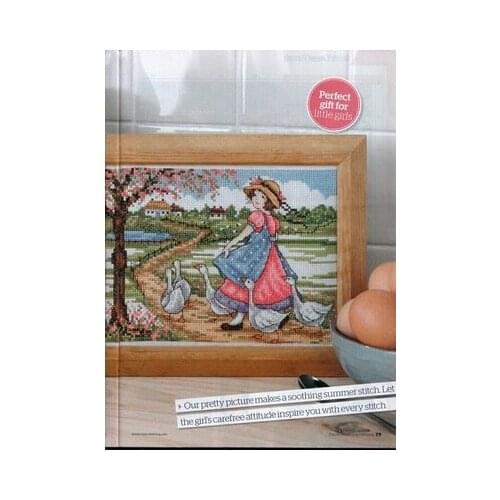 Top Bonnie Rabbit - Birthday cross stitch kit Animal cotton thread Love lock canvas stitching embroidery Goose Girl