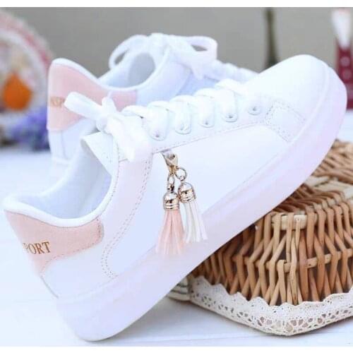 New Fashion Mesh White Shoes Ladies Breathable Shoes Students Korean Casual Shoes Sports Shoes Flat Shoes Womens Shoes