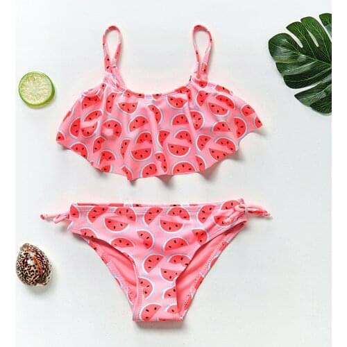 New 2021 Girls Swimwear 2~14Years Kids Beach Wear Swimming Suit for girl Kids Bikini Set Tassel style Biquini Infantil-ST108MIX