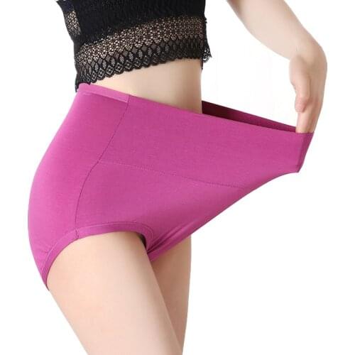 2020 New Arrival Intimates Woman Underwears Sexy lingeries brief plus size 6XL 7XL Modal High Waist Women Panties