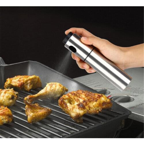 Newest Arrival Oil Pump Spray Bottle Olive Can Tool Pot Cooking Stainless Steel BBQ Tool