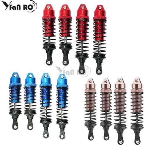 1 Set Front & Rear Metal Spring Shock Absorber Damper for 1/10 Traxxas Slash 4x4 727 RC Monster Truck Accessories