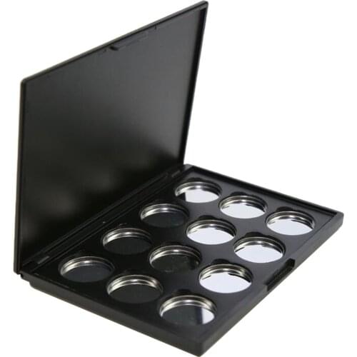 Empty Magnetic Eyeshadow Palette Makeup Lipstick Blush Box w/ Aluminum Pans