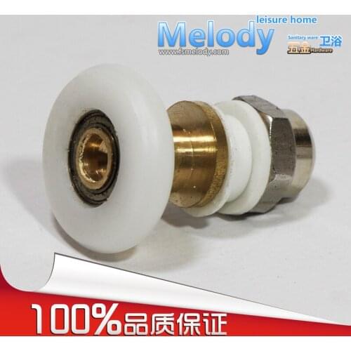 Me-RP018 shower room sliding door roller eccentric wheel hanging copper Brass pulley bathroom fittings