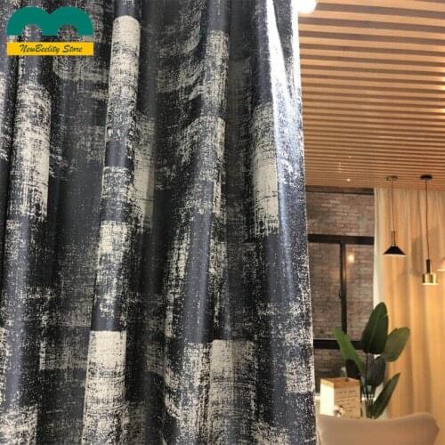 Customized High Level Luxury Curtains Simple Floor-to-ceiling Blackout Curtains for Living Dining Room Bedroom Curtains