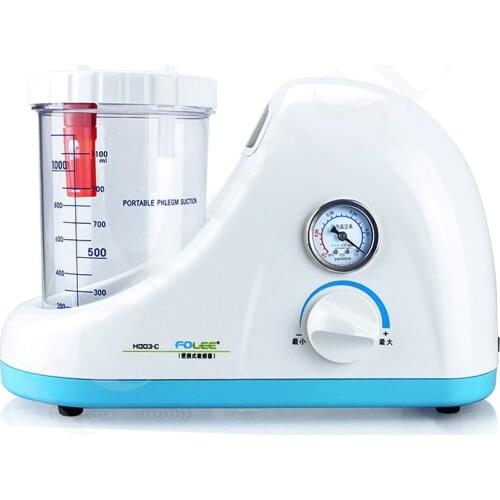 220V Electric Phlegm Suction Unit Sputum aspirator Household Oil Free Lubricaton Pump 1000ML