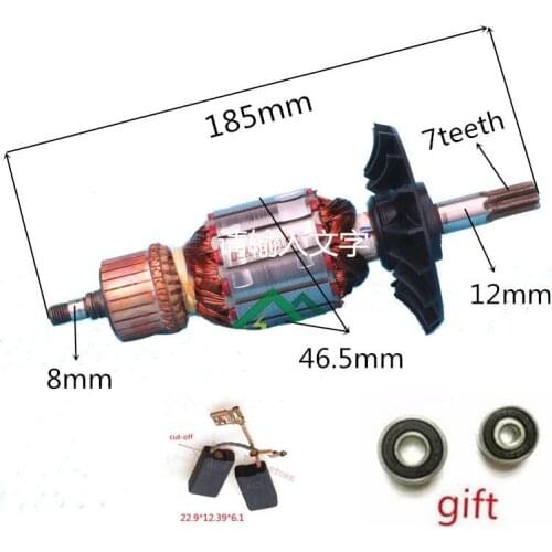 AC 220-240V Armature Motor Rotor Replace for BOSCH GBH5-38D GBH5-38X GBH5400 GBH500 GSH388 GSH500 TSH500 GSH5X GSH500PLUS