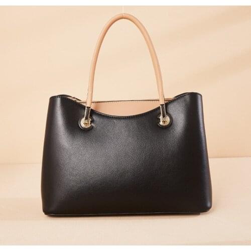 New Fashion Womens Bag Soft Leather Comfortable Hand Bag Large Capacity Business Commuter Fashion Womens Shoulder Bag