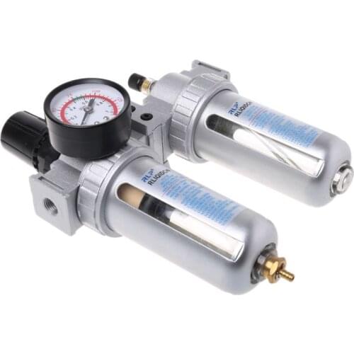 1/4" Water Oil Separator Air Compressor Filter Regulator & Lubricator Combinations