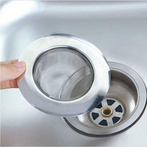 1 pc Stainless Steel Sink Filter Floor Drain Kitchen Sewer Drain Hair Colanders & Strainers Filter Bathroom Sink 7.5CM