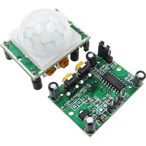 100PCS HC-SR501 HCSR501 Adjust IR Pyroelectric Infrared PIR module Motion Sensor Detector Module