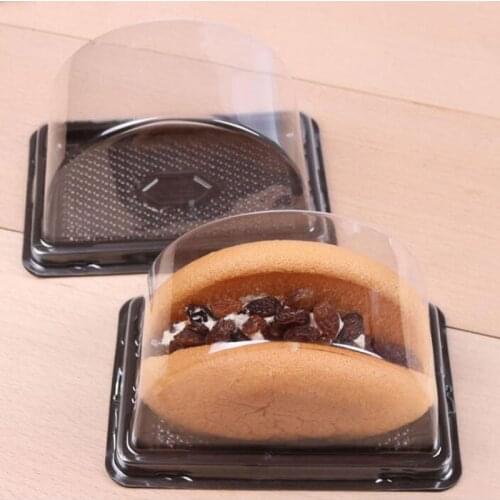 1800pcs Plastic Cake Box Single Individual Cake Boxes Bottom Plastic Mooncake Pvc Boxes Food Gift Packaging ZA6128