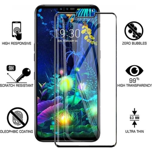 2 Pcs LGV5 Tempered Glass Full Protective Glass for LG V50 ThinQ V40 V30 V20 G8 G7 Q60 Q6 K50 Screen Protector Termper Film Glas