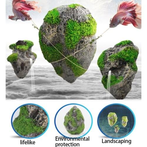 Fish tank ornament rock Floating Rock Suspended Artificial Stone Aquarium Decor Fish Tank Decoration Floating Pumice Flying