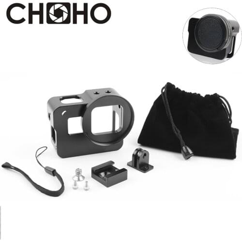 Aluminium Protective Frame Case Shell Protector Housing CNC + UV Filter Lens Protector For GoPro Hero 5 6 7 Black Accessories