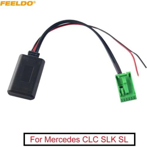 FEELDO Car Aux-in Wireless Bluetooth Adapter Module Audio Receiver for Mercedes CLC SLK SL 2008 CD/DVD Host AUX Cable