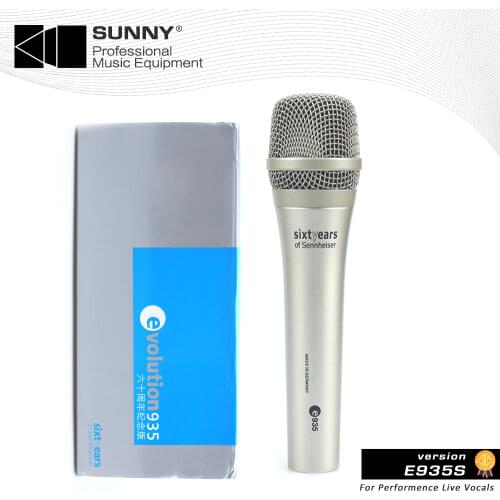 Free shipping TOP Quality Sennheiser e935 sixtyear wired dynamic microphone cardioid professional vocal mic For Live Karaoke