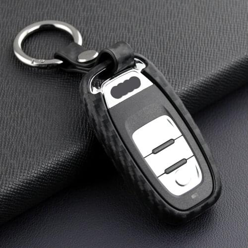 Soft Silicone Rubber Car Remote Key Fob Cover Carbon Fiber Texture Case Protector for Audi A4 A5 A6 A7 A8 Q5 S4 S5 S6 S7 S8 SQ5