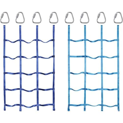 Kids Climbing Cargo Net Polyester Outdoor Rope Ladder Climbing Hanging Tree Swing For Child Outdoor Swing Climbing Accessories