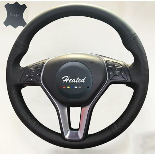 DIY wheel steering cover for Mercedes Benz A-Class 2013-2015 B-Class 2011-2014 CLA-Class 2013 2014 braid on the steering wheel