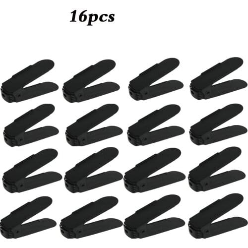 16PCS Double Shoe Organizer Modern Shoes Rack Storage Cleaning Cabinet Organizers Convenient Rangement Shelf Bracket Plastic