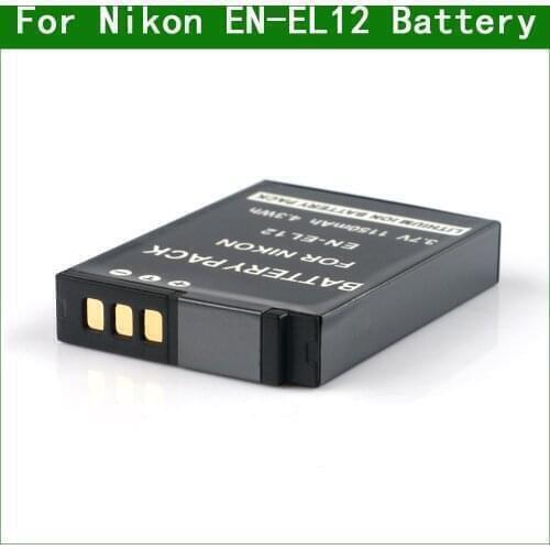 EN-EL12 ENEL12 EN EL12 Digital Camera Battery for Nikon COOLPIX S6100 S610C S6150 S620 S6200 S630 S6300 S640 S8000 S9100 S9200