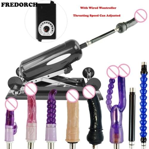 FREDORCH Updated version Sex Machine Gun with Big Dildo, love machine with 8 Accessories Automatic Sex Machines for women