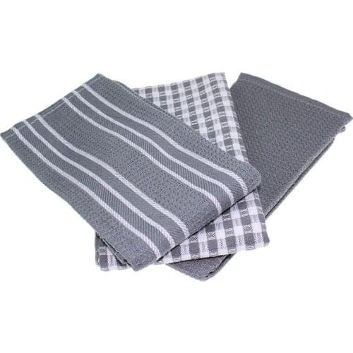 Hot sale Classic Kitchen Towels, 100% Natural Cotton, The Best Tea Towels, Dish Cloth, Absorbent and Lint-Free, Machine Washable