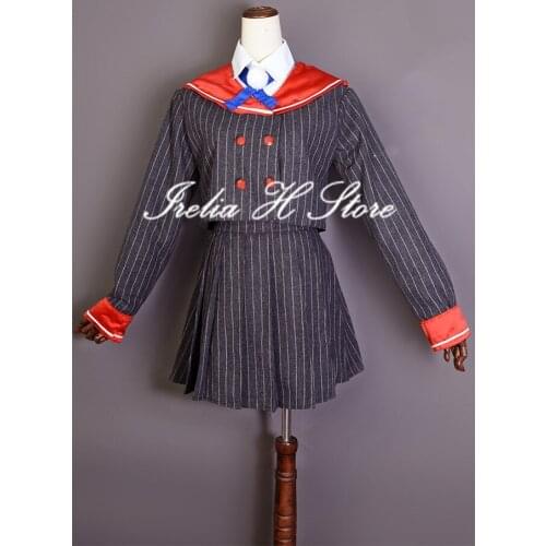 Custom made/size VTuber hololive Shigure Ui JK Uniform Cosplay Costume dress female with shoes