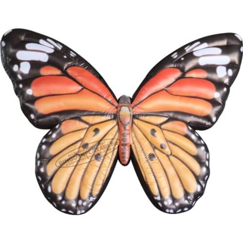 Customized 2.3x2 Meters Party Supplies Big Inflatable Butterfly for Garden Events Decoration Toys BG-Z0228